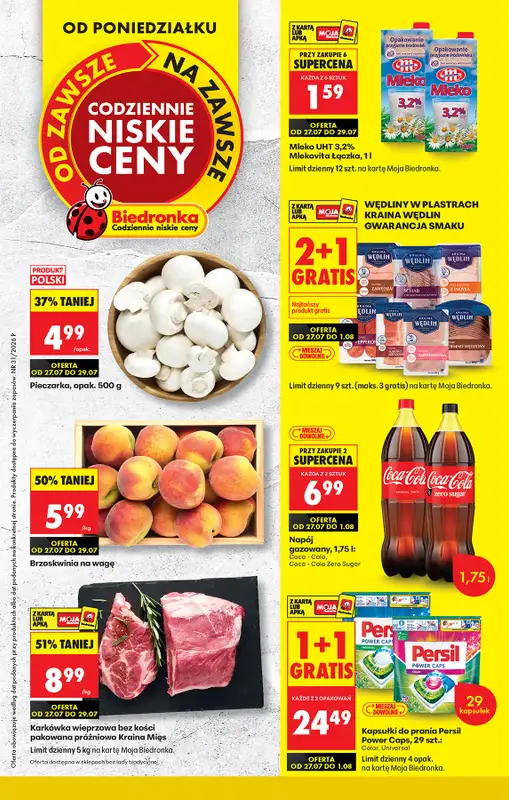 Biedronka - gazetka promocyjna Od poniedziałku  