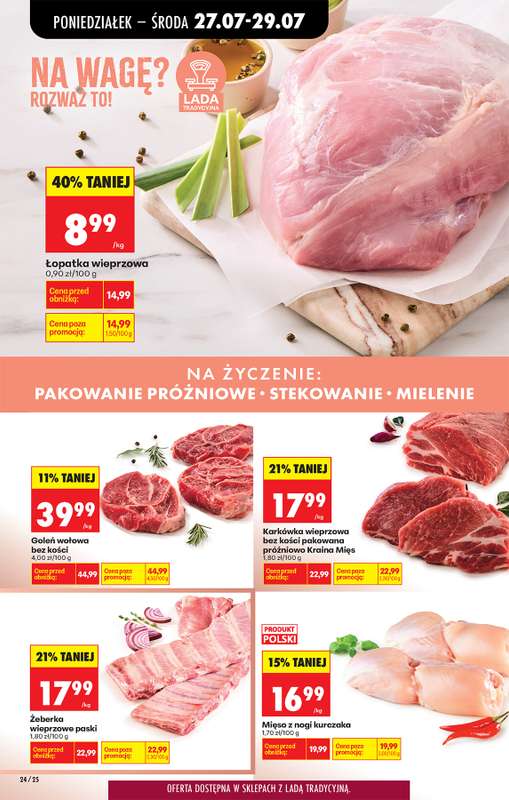 Biedronka - gazetka promocyjna Od poniedziałku, Z ladą tradycyjną od poniedziałku 27.07 do soboty 01.08 - strona 32
