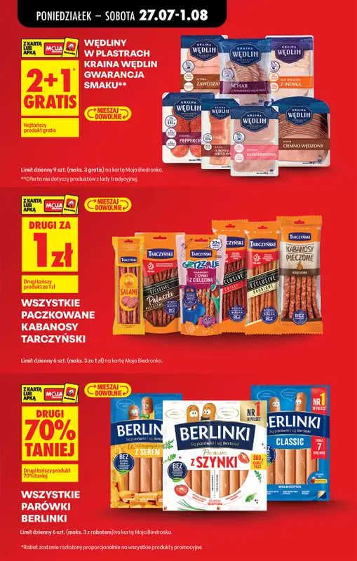 Biedronka - gazetka promocyjna Od poniedziałku, Z ladą tradycyjną od poniedziałku 27.07 do soboty 01.08 - strona 9