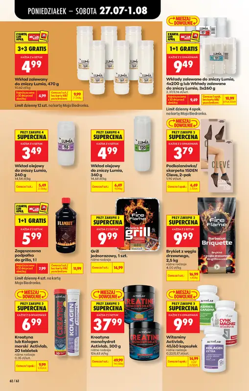 Biedronka - gazetka promocyjna Od poniedziałku, Z ladą tradycyjną od poniedziałku 27.07 do soboty 01.08 - strona 88