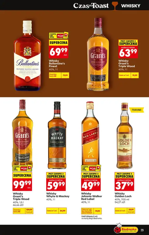 Biedronka - gazetka promocyjna Czas na Toast! od poniedziałku 27.07 do soboty 08.08 - strona 29