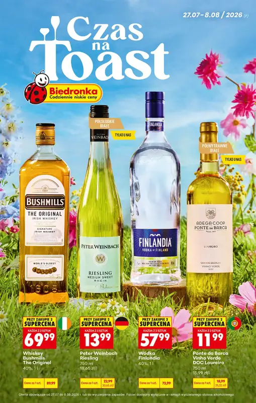 Biedronka - gazetka promocyjna Czas na Toast!  