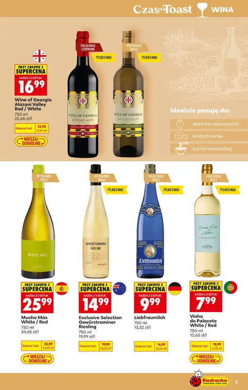 Biedronka - gazetka promocyjna Czas na Toast! od poniedziałku 27.07 do soboty 08.08 - strona 9