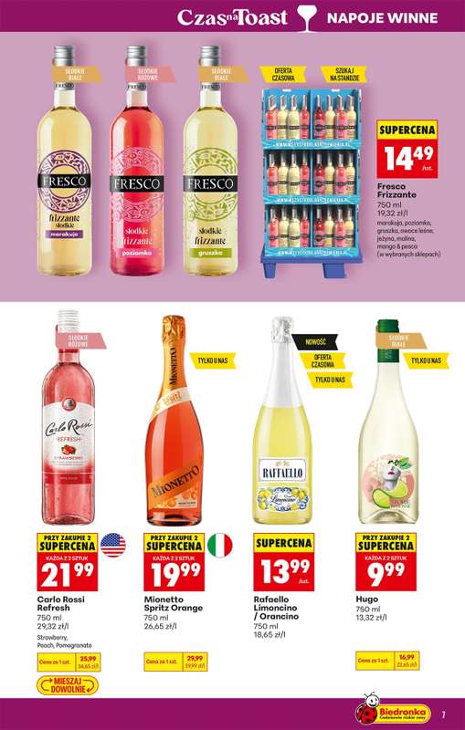 Biedronka - gazetka promocyjna Czas na Toast! od poniedziałku 27.07 do soboty 08.08 - strona 7