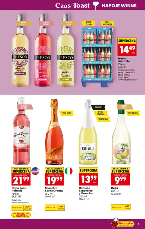 Biedronka - gazetka promocyjna Czas na Toast! od poniedziałku 27.07 do soboty 08.08 - strona 7