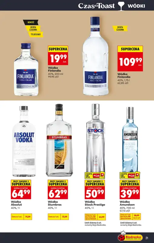 Biedronka - gazetka promocyjna Czas na Toast! od poniedziałku 27.07 do soboty 08.08 - strona 21