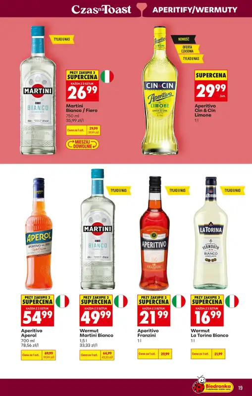Biedronka - gazetka promocyjna Czas na Toast! od poniedziałku 27.07 do soboty 08.08 - strona 19