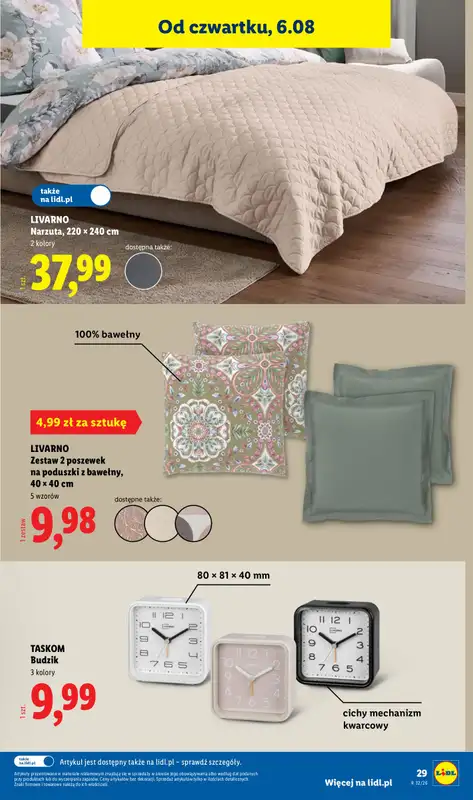 Lidl - gazetka promocyjna Katalog od poniedziałku 03.08 do soboty 08.08 - strona 35