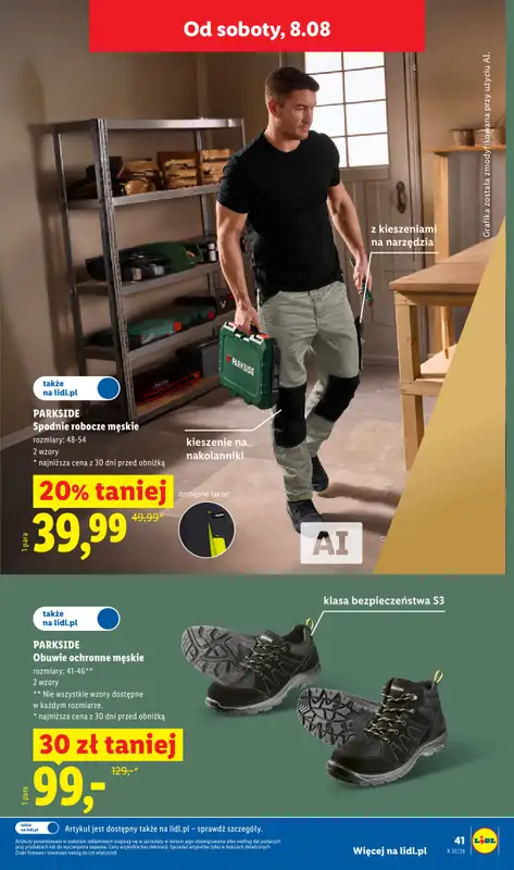 Lidl - gazetka promocyjna Katalog od poniedziałku 03.08 do soboty 08.08 - strona 47