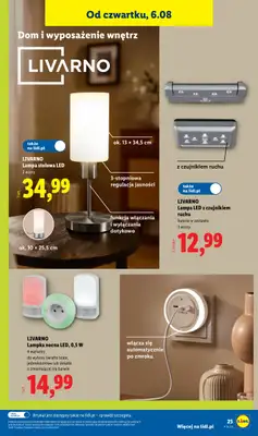 Lidl - gazetka promocyjna Katalog od poniedziałku 03.08 do soboty 08.08 - strona 31