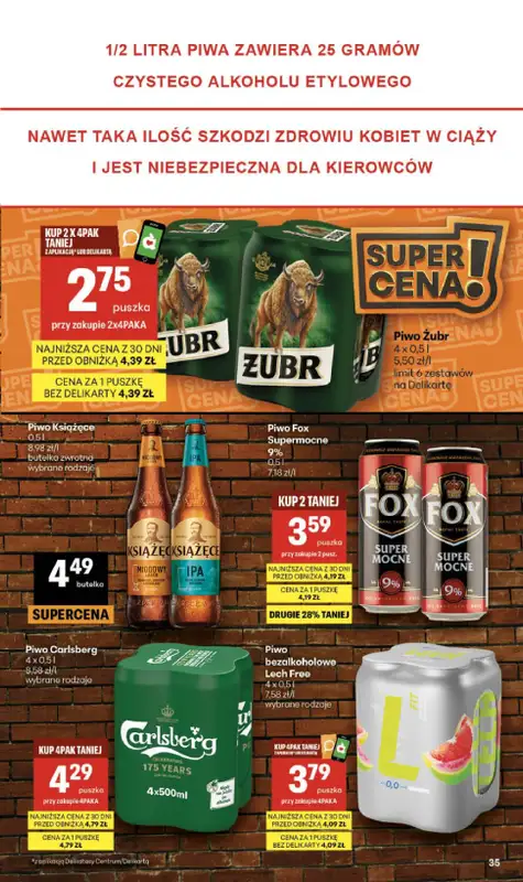 Delikatesy Centrum - gazetka promocyjna Gazetka od czwartku 30.07 do środy 05.08 - strona 35