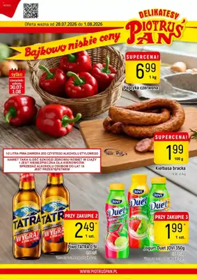 Delikatesy Piotruś Pan - gazetka promocyjna Gazetka od wtorku 28.07 do soboty 01.08