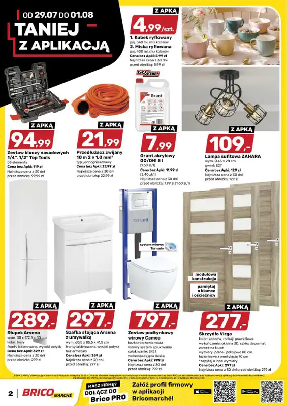 Bricomarche - gazetka promocyjna Gazetka od środy 29.07 do soboty 08.08 - strona 2