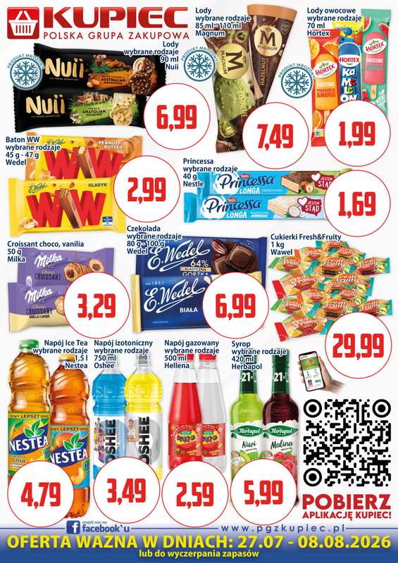 Kupiec - gazetka promocyjna Oferta plakatowa od poniedziałku 27.07 do soboty 08.08 - strona 3