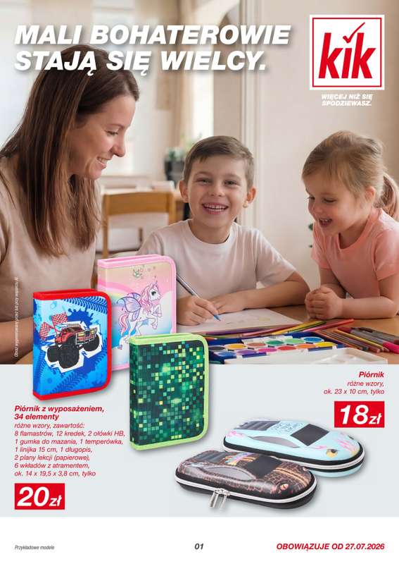 KiK - gazetka promocyjna Gazetka od poniedziałku 27.07 