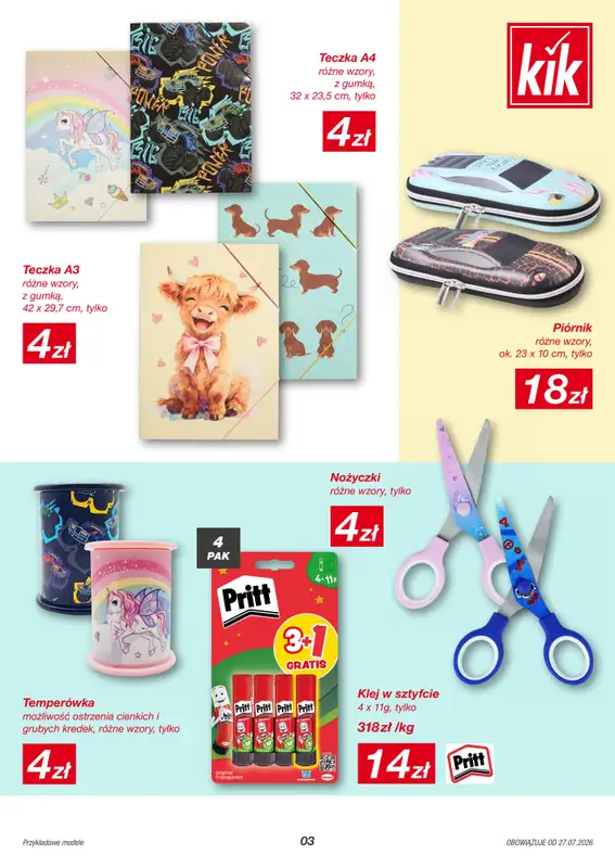 KiK - gazetka promocyjna Gazetka od poniedziałku 27.07  - strona 3
