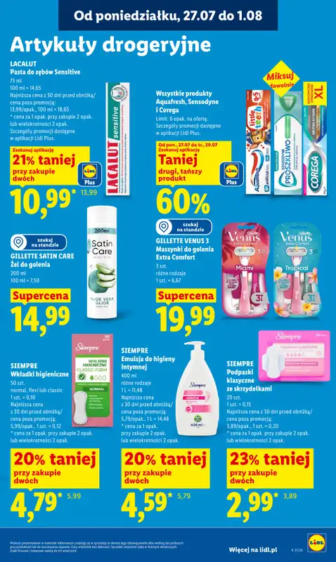 Lidl - gazetka promocyjna Oferta od poniedziałku od poniedziałku 27.07 do środy 29.07 - strona 87