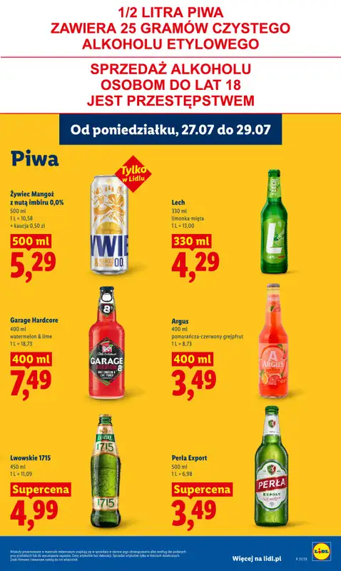 Lidl - gazetka promocyjna Oferta od poniedziałku od poniedziałku 27.07 do środy 29.07 - strona 73