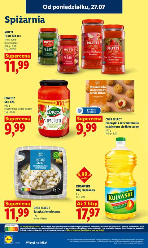 Lidl - gazetka promocyjna Oferta od poniedziałku od poniedziałku 27.07 do środy 29.07 - strona 82