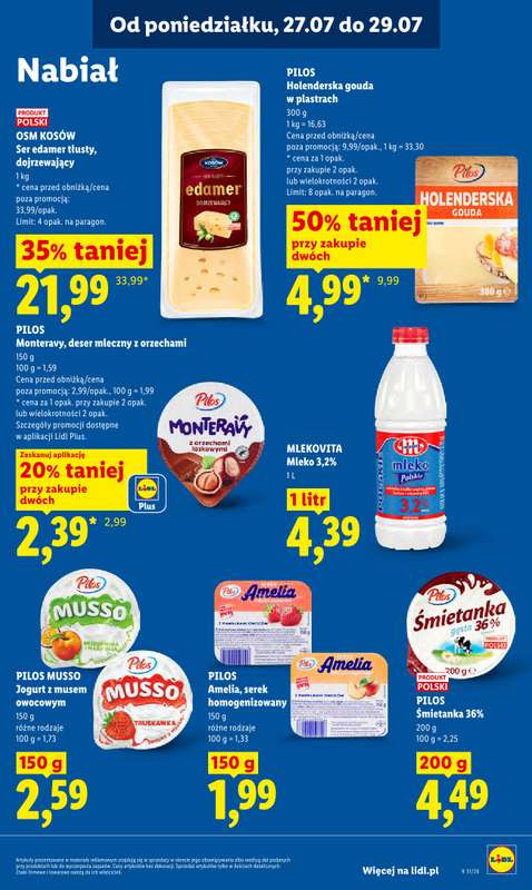 Lidl - gazetka promocyjna Oferta od poniedziałku od poniedziałku 27.07 do środy 29.07 - strona 63