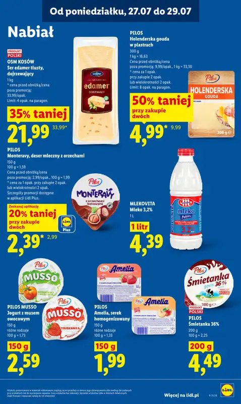 Lidl - gazetka promocyjna Oferta od poniedziałku od poniedziałku 27.07 do środy 29.07 - strona 63