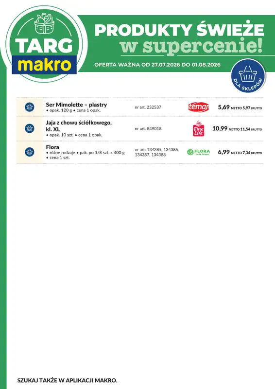 Makro - gazetka promocyjna Targ MAKRO - oferta świeża w super cenach! od poniedziałku 27.07 do soboty 01.08 - strona 8