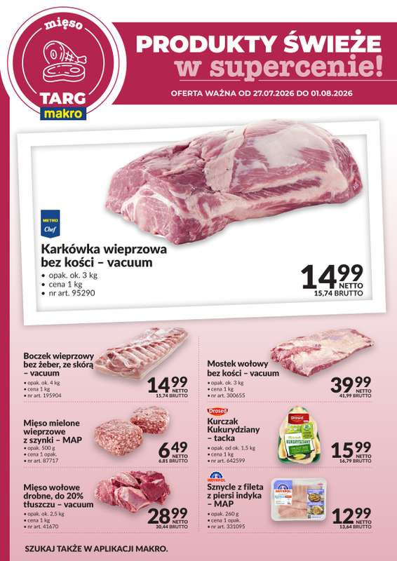 Makro - gazetka promocyjna Targ MAKRO - oferta świeża w super cenach! od poniedziałku 27.07 do soboty 01.08 - strona 2