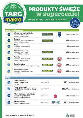 Makro - gazetka promocyjna Targ MAKRO - oferta świeża w super cenach! od poniedziałku 27.07 do soboty 01.08 - strona 6
