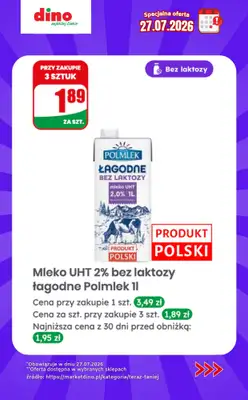 Dino - gazetka promocyjna Specjalna oferta na 27.07.2026 - promocje spoza gazetki od poniedziałku 27.07 do poniedziałku 27.07 - strona 3