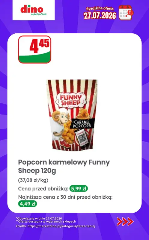 Dino - gazetka promocyjna Specjalna oferta na 27.07.2026 - promocje spoza gazetki od poniedziałku 27.07 do poniedziałku 27.07 - strona 7