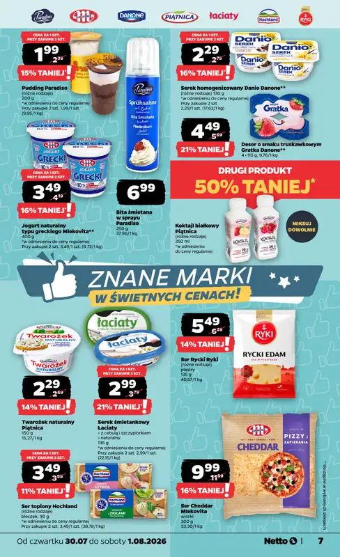 Netto - gazetka promocyjna Gazetka Spożywcza od czwartku 30.07 do soboty 01.08 - strona 7