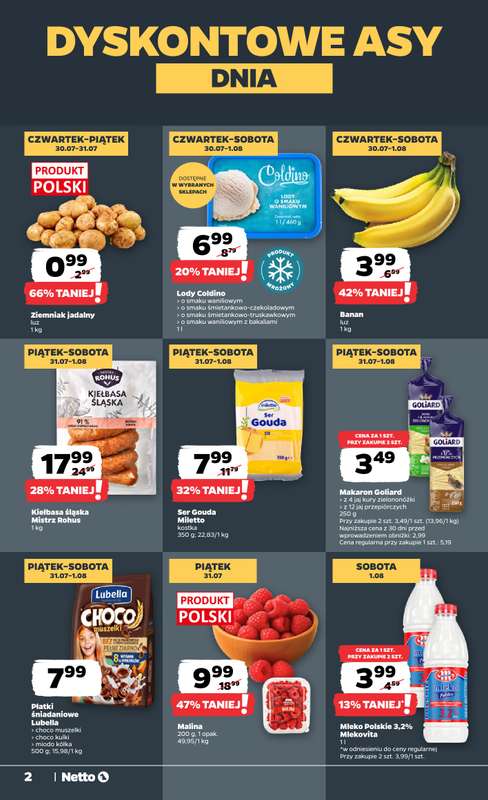Netto - gazetka promocyjna Gazetka Spożywcza od czwartku 30.07 do soboty 01.08 - strona 2