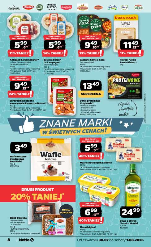 Netto - gazetka promocyjna Gazetka Spożywcza od czwartku 30.07 do soboty 01.08 - strona 8