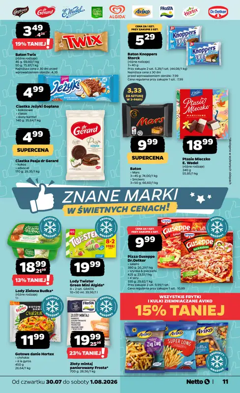 Netto - gazetka promocyjna Gazetka Spożywcza od czwartku 30.07 do soboty 01.08 - strona 11