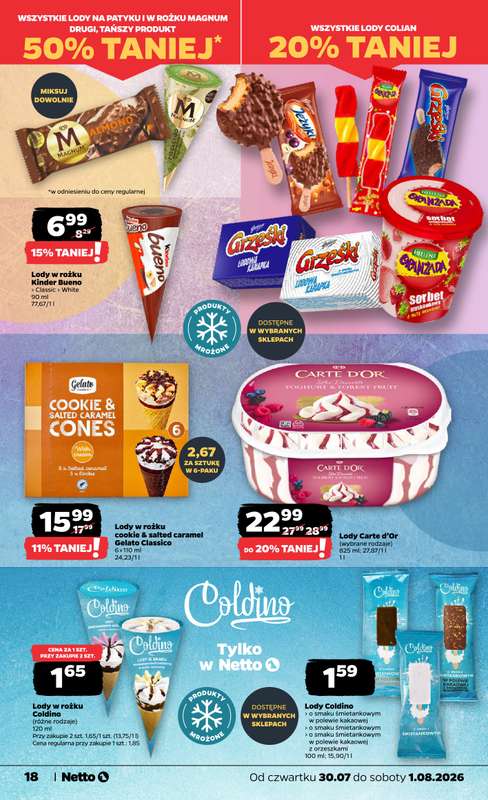 Netto - gazetka promocyjna Gazetka Spożywcza od czwartku 30.07 do soboty 01.08 - strona 18