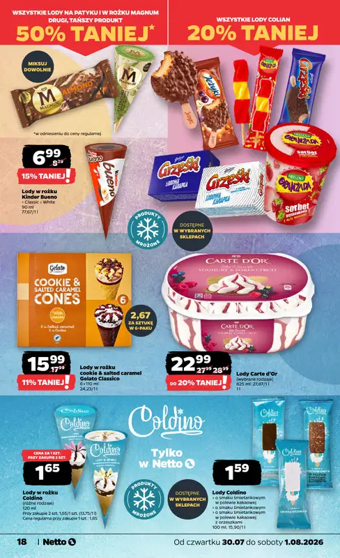 Netto - gazetka promocyjna Gazetka Spożywcza od czwartku 30.07 do soboty 01.08 - strona 18