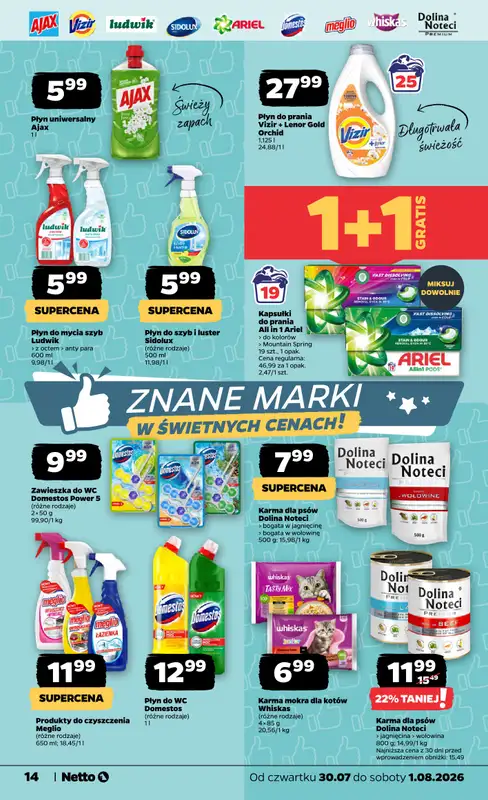 Netto - gazetka promocyjna Gazetka Spożywcza od czwartku 30.07 do soboty 01.08 - strona 14
