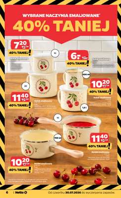 Netto - gazetka promocyjna Inspiracje tygodnia Kuchnia od czwartku 30.07 do środy 05.08 - strona 6