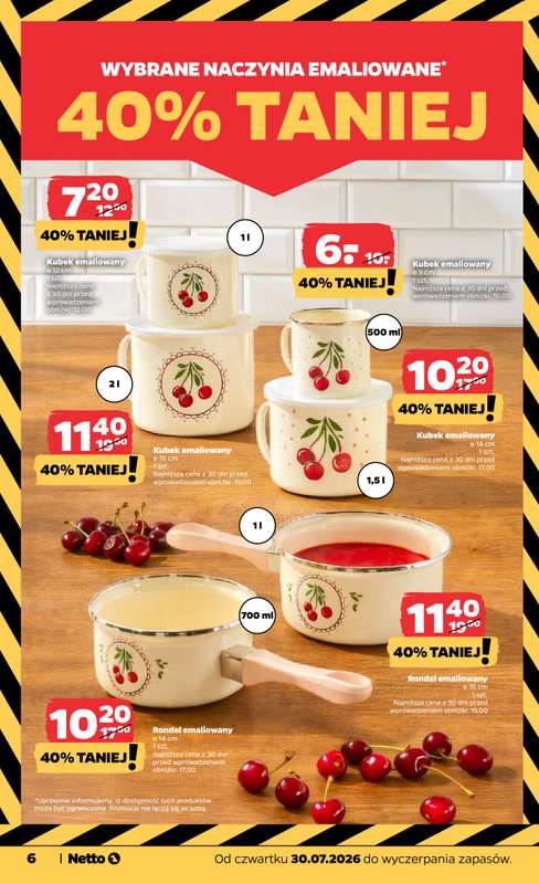 Netto - gazetka promocyjna Inspiracje tygodnia Kuchnia od czwartku 30.07 do środy 05.08 - strona 6