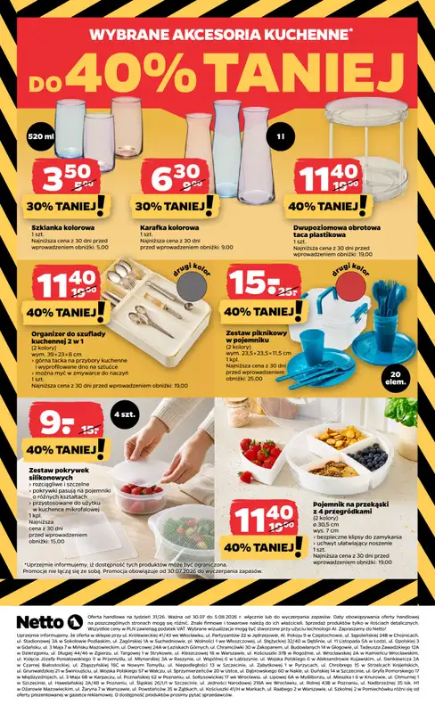 Netto - gazetka promocyjna Inspiracje tygodnia Kuchnia od czwartku 30.07 do środy 05.08 - strona 8