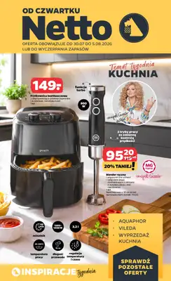 Netto - gazetka promocyjna Inspiracje tygodnia Kuchnia od czwartku 30.07 do środy 05.08