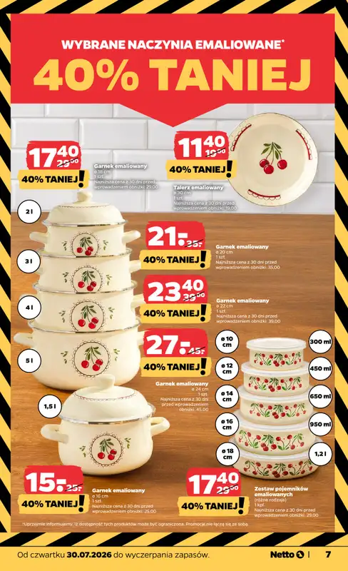 Netto - gazetka promocyjna Inspiracje tygodnia Kuchnia od czwartku 30.07 do środy 05.08 - strona 7
