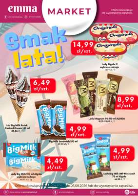 emma MARKET - gazetka promocyjna Smak lata od czwartku 30.07 do środy 05.08