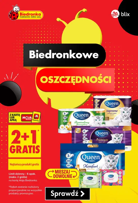 Biedronka - gazetka promocyjna Biedronkowe oszczędności od poniedziałku  