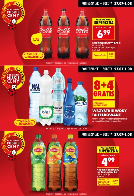 Biedronka - gazetka promocyjna Biedronkowe oszczędności od poniedziałku od poniedziałku 27.07 do środy 29.07 - strona 6