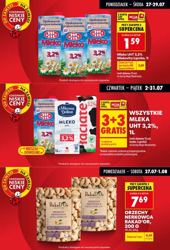 Biedronka - gazetka promocyjna Biedronkowe oszczędności od poniedziałku od poniedziałku 27.07 do środy 29.07 - strona 2