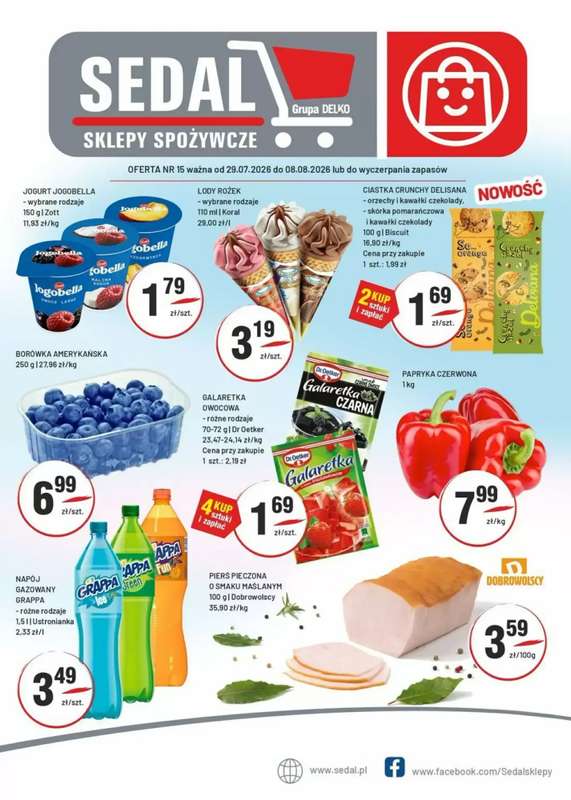 Sedal - gazetka promocyjna Gazetka od środy 29.07 do soboty 08.08