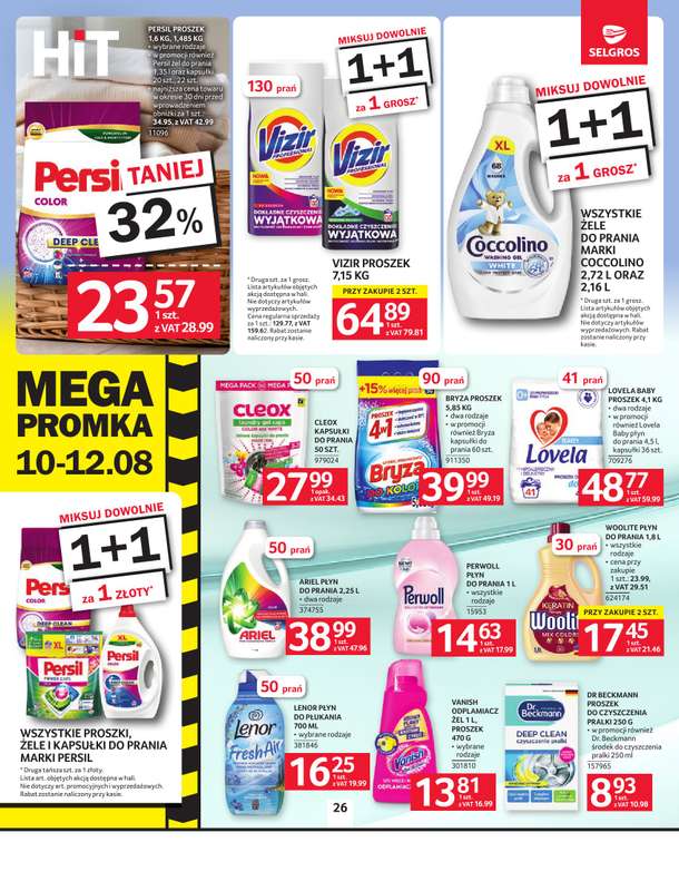 Selgros - gazetka promocyjna Oferta spożywcza od czwartku 30.07 do środy 12.08 - strona 26