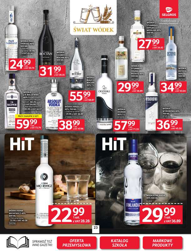 Selgros - gazetka promocyjna Oferta spożywcza od czwartku 30.07 do środy 12.08 - strona 23