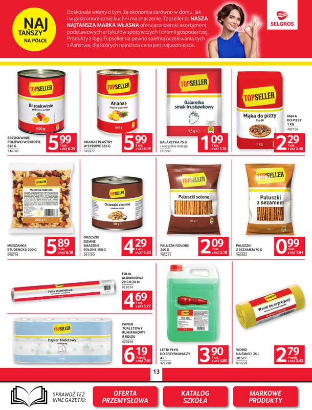 Selgros - gazetka promocyjna Oferta spożywcza od czwartku 30.07 do środy 12.08 - strona 13